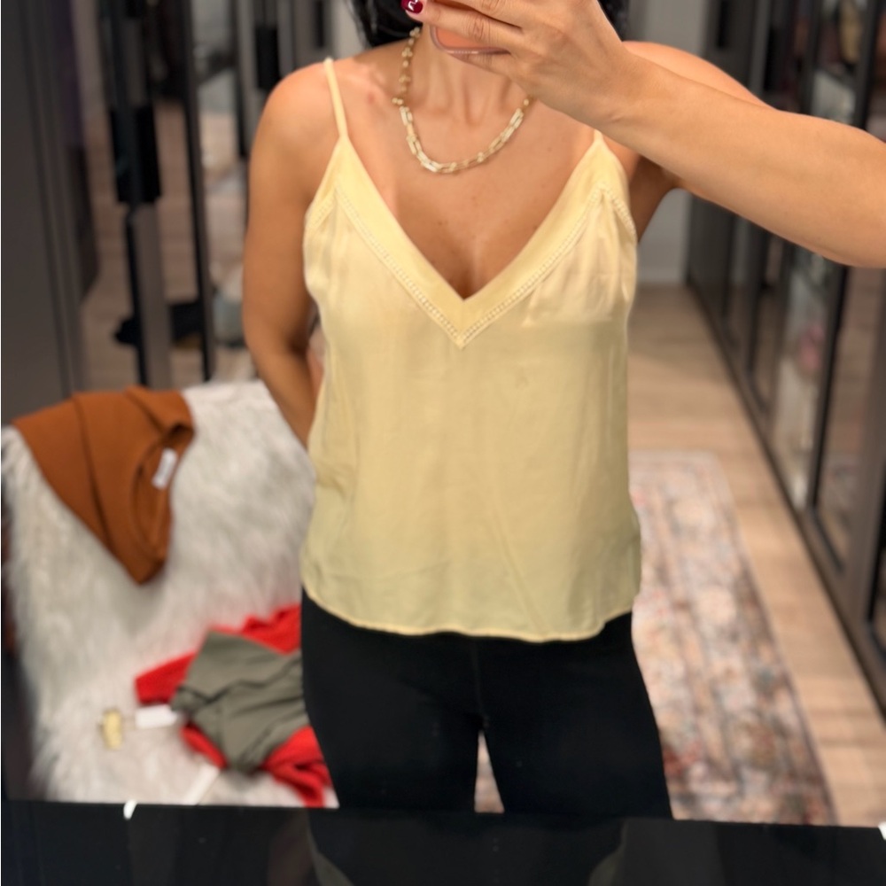 Sandro Light Yellow Camisole Top
